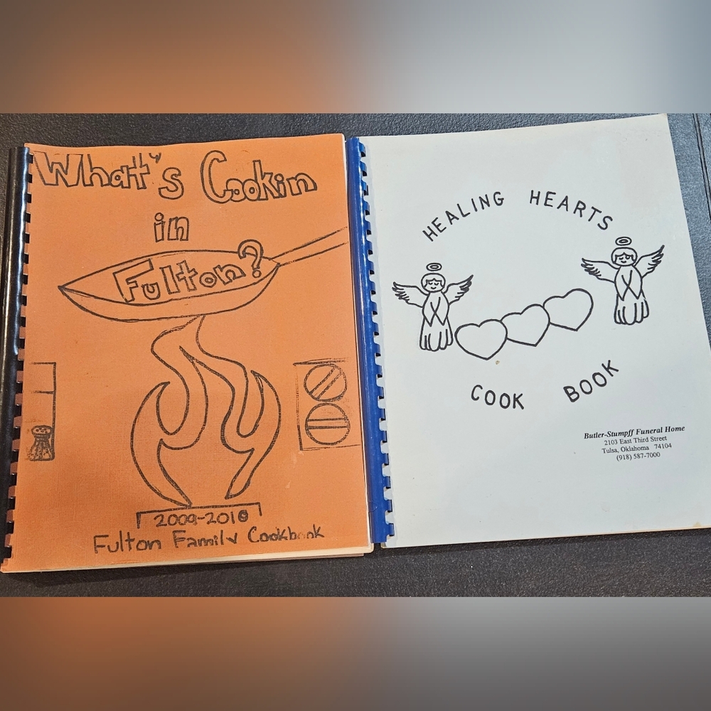 Orange and White Cookbooks